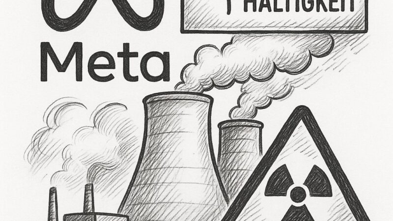 Meta setzt auf Atomstrom – Rückschritt unter dem Deckmantel der „Nachhaltigkeit“